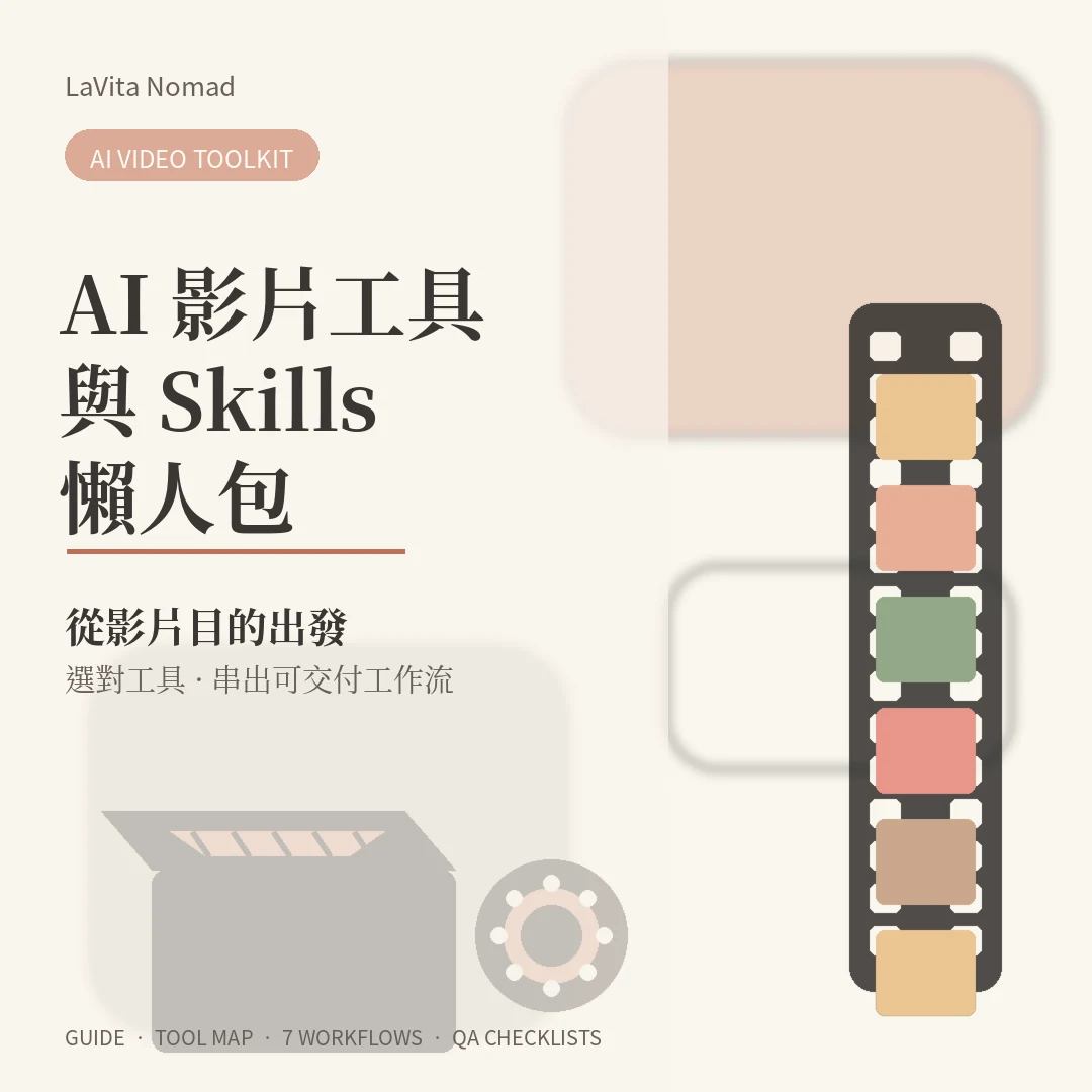 【數位商品】AI 影片工具與 Skills 懶人包